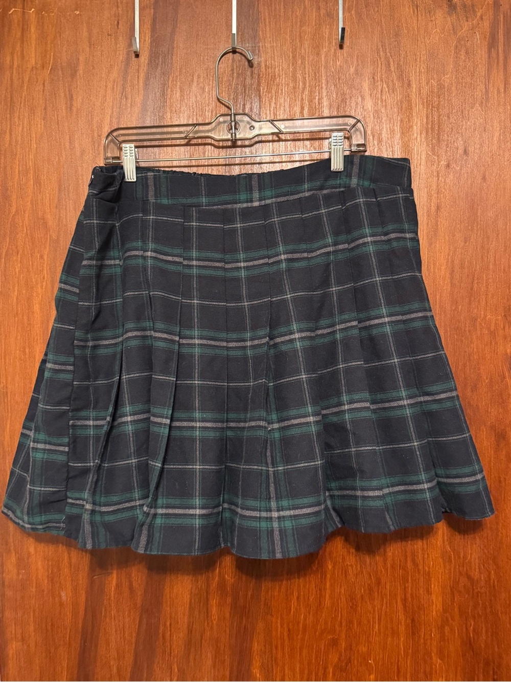 Women’s Plus Size Plaid Pleated Mini Skirt Size 3XL